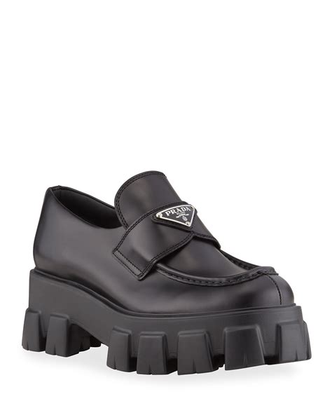 prada loaffers|prada platform loafers.